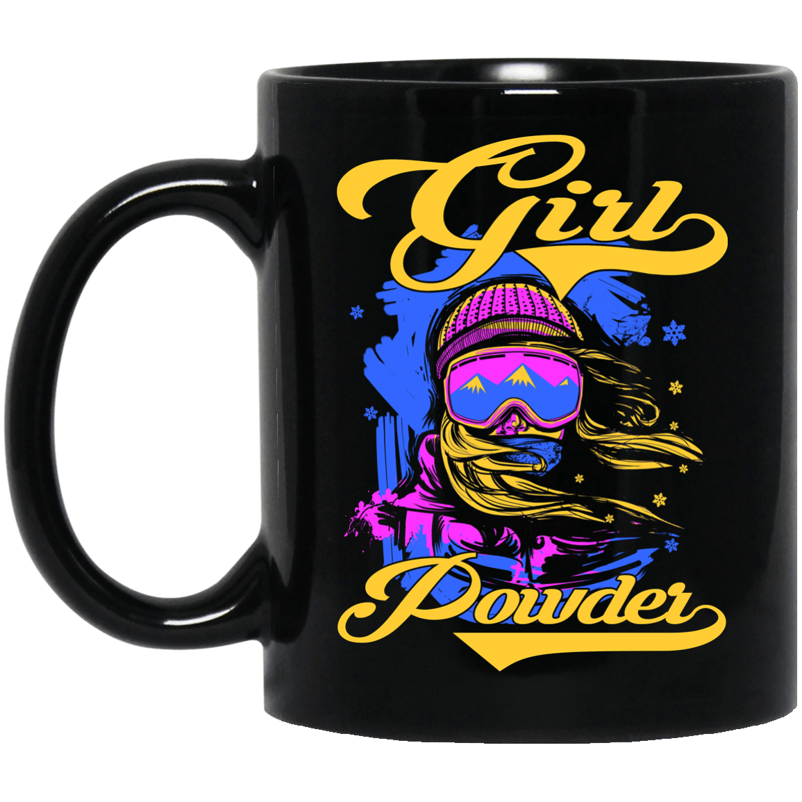 Girl Powder Black Mug - Powderaddicts