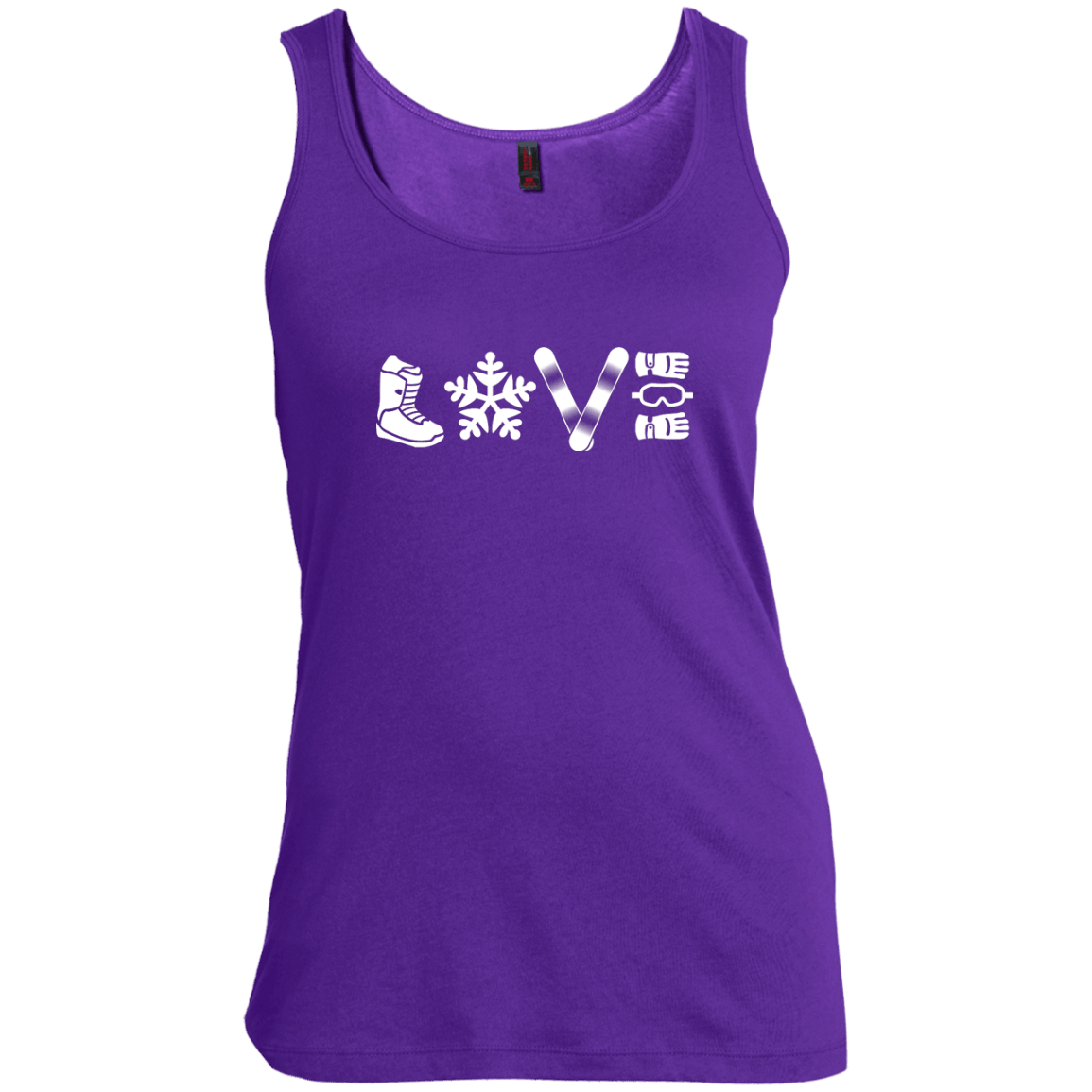 Love Snowboarding Tank Tops - Powderaddicts