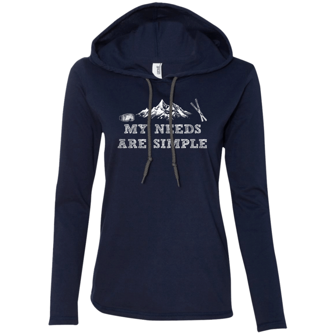 My Needs Are Simple - Ski Hoodies - Powderaddicts