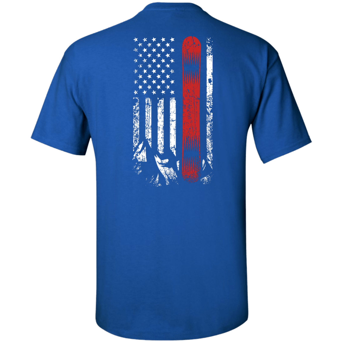 USA Snowboard Flag Tees - Powderaddicts