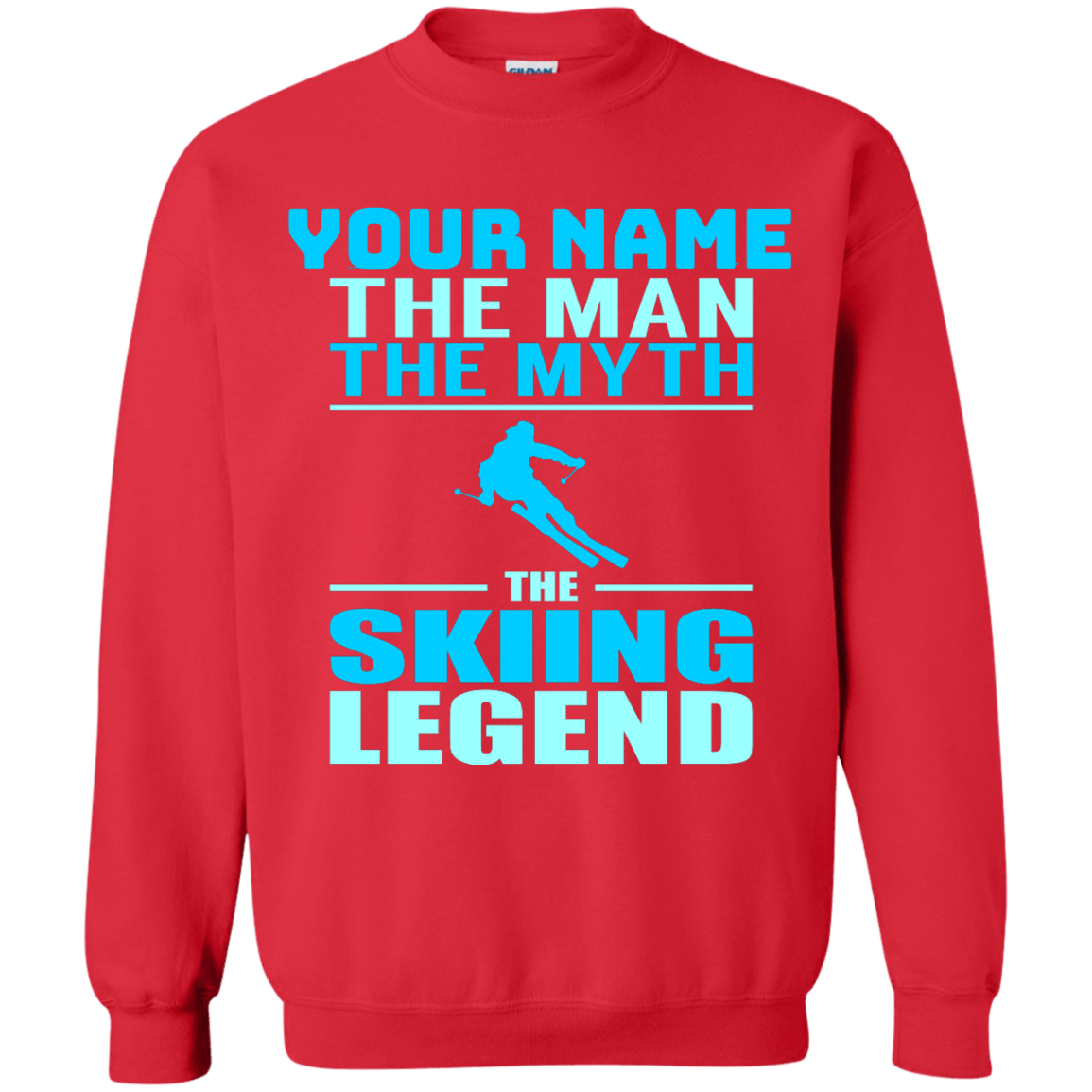 Personalized The Man The Myth The Skiing Legend Hoodies - Powderaddicts