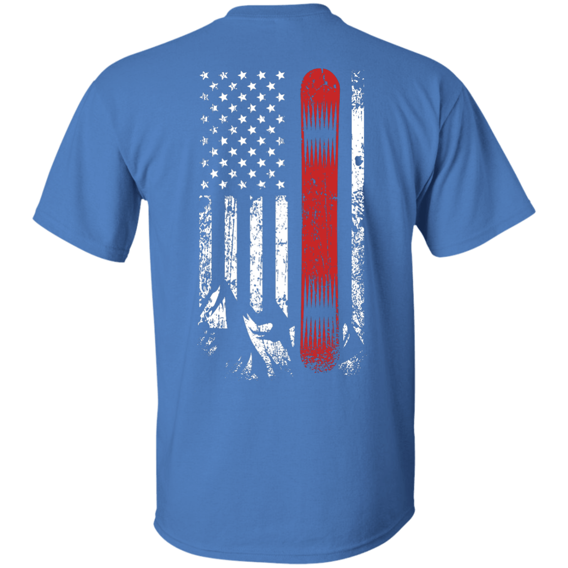 USA Snowboard Flag Tees - Powderaddicts