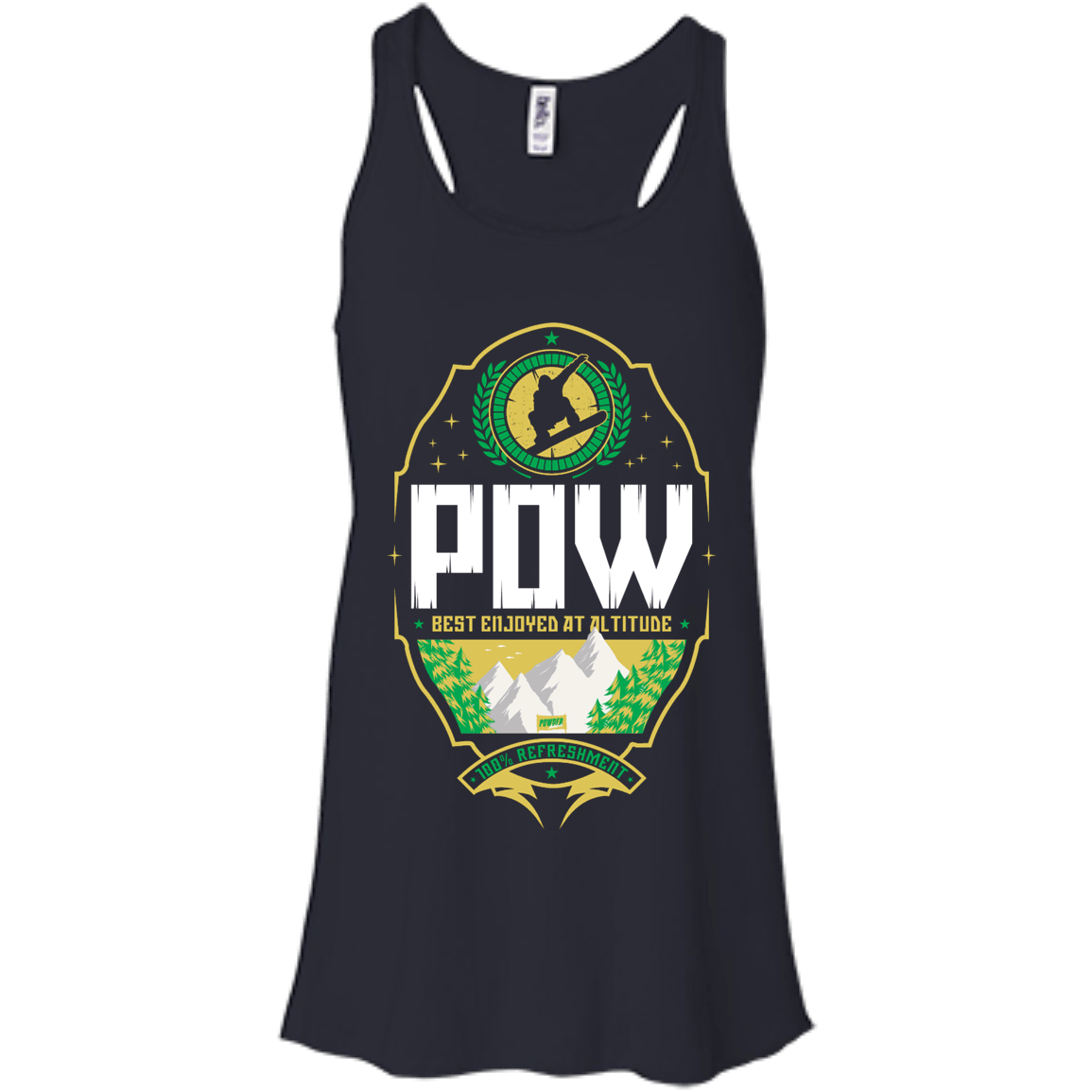 Pow Snowboard Tank Tops - Powderaddicts