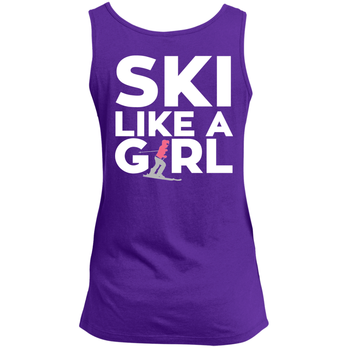 Ski Like A Girl Tank Tops - Powderaddicts