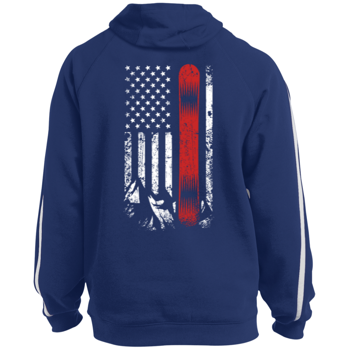 USA Snowboard Flag Youth Hoodies - Powderaddicts