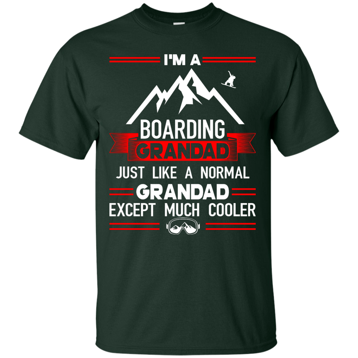 I'm A Boarding Grandad Just Like A Normal Grandad Except Much Cooler Tees - Powderaddicts