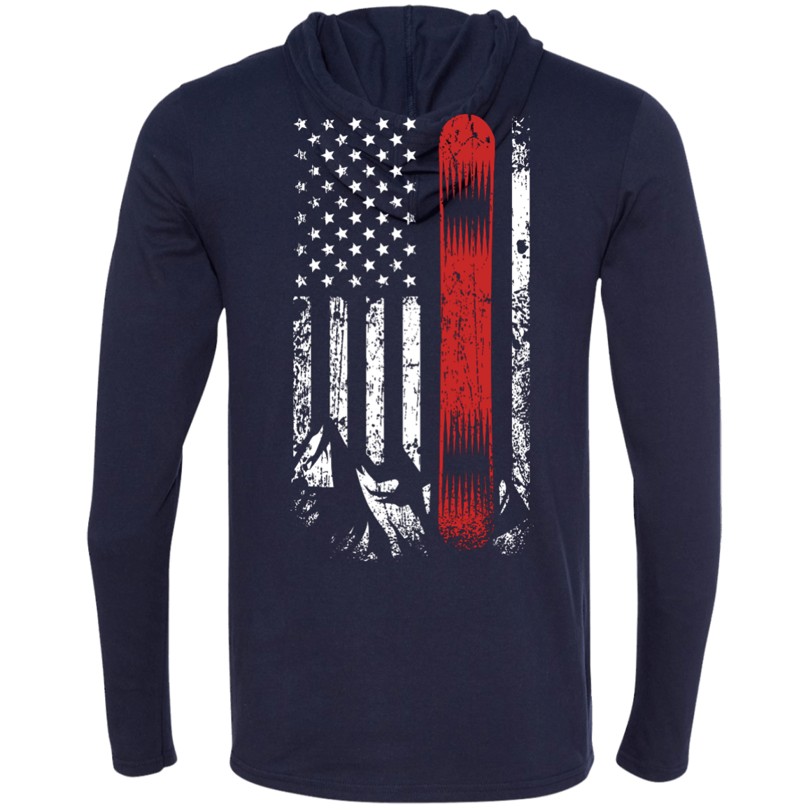 USA Snowboard Flag Hoodies - Powderaddicts