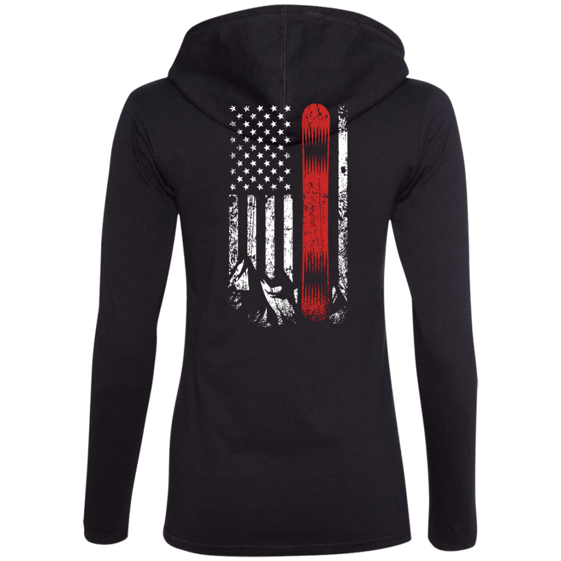 USA Snowboard Flag Hoodies - Powderaddicts