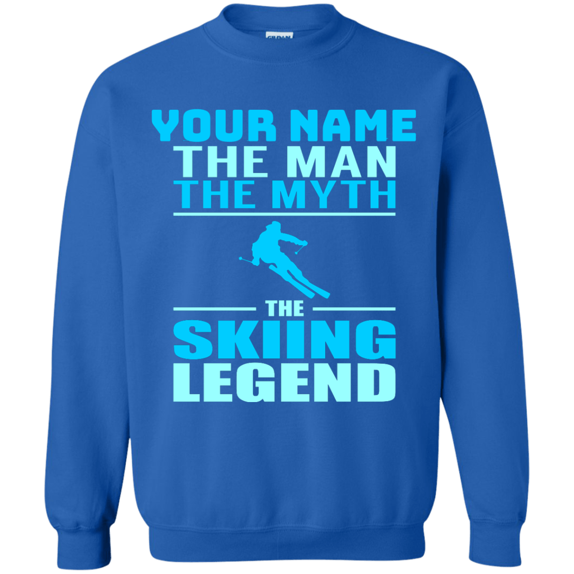 Personalized The Man The Myth The Skiing Legend Hoodies - Powderaddicts