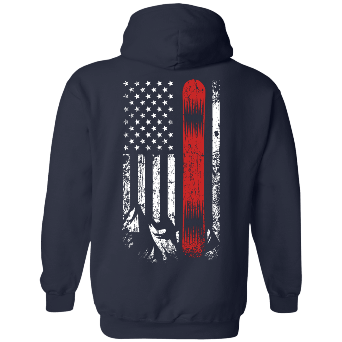 USA Snowboard Flag Hoodies - Powderaddicts