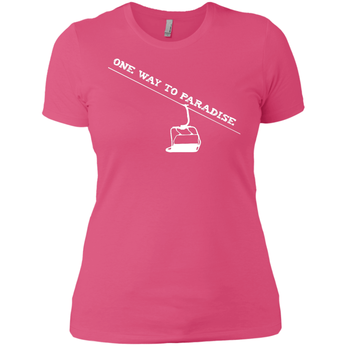 One Way To Paradise Ladies Tees and V-Neck - Powderaddicts