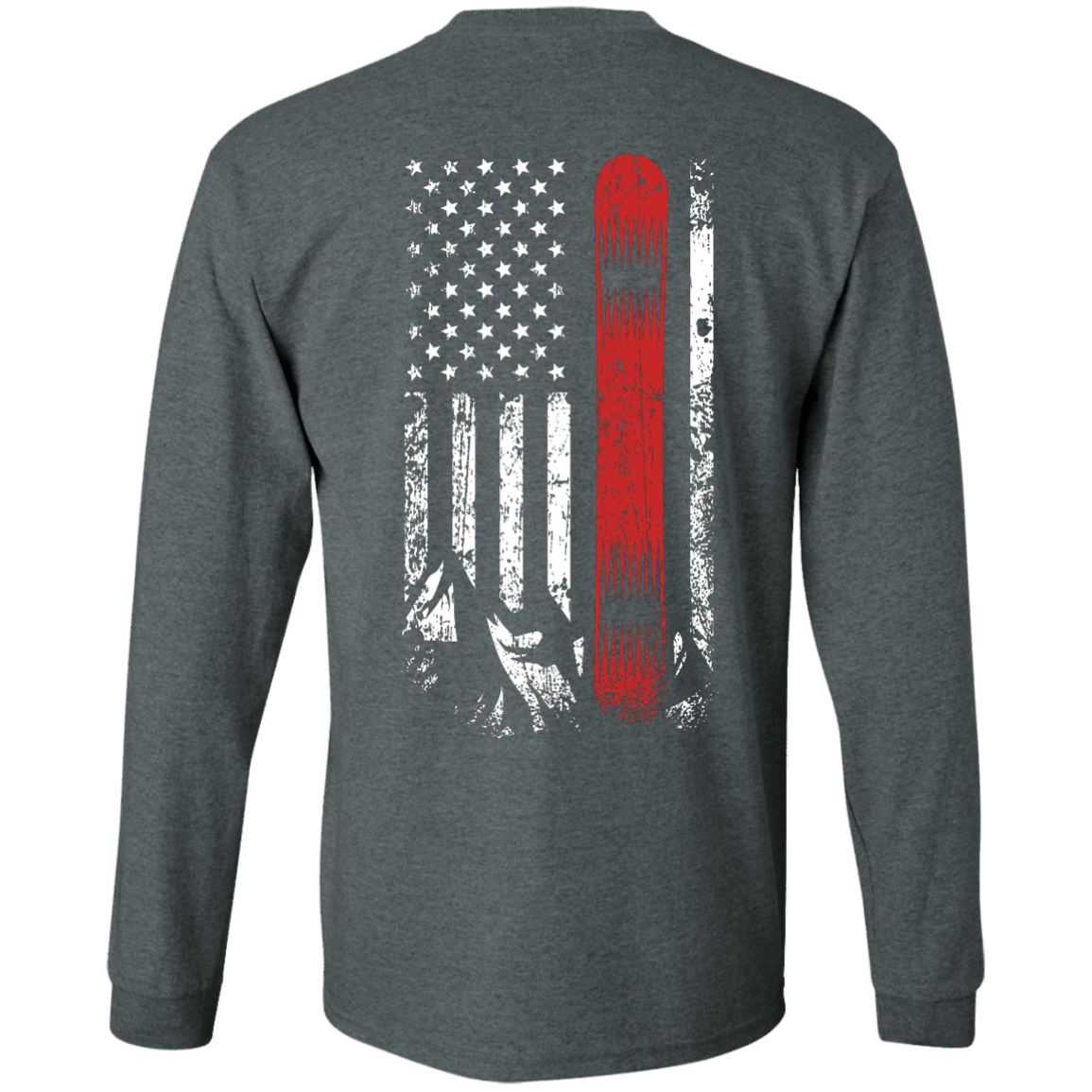 USA Snowboard Flag Long Sleeves - Powderaddicts