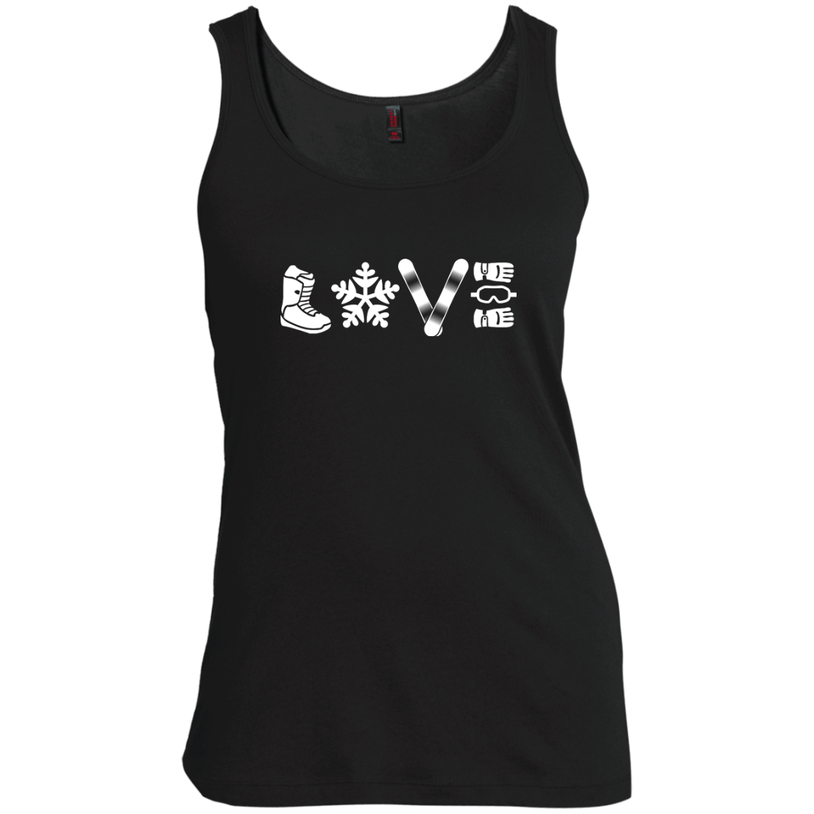 Love Snowboarding Tank Tops - Powderaddicts