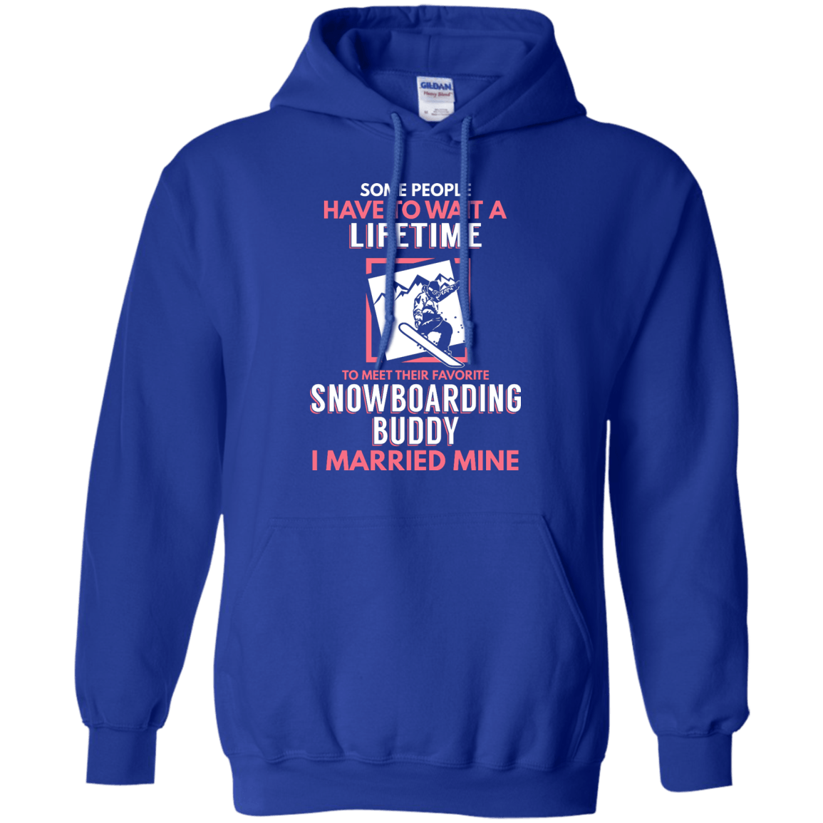 Snowboarding Mom Buddy - I Married Mine Hoodies - Powderaddicts