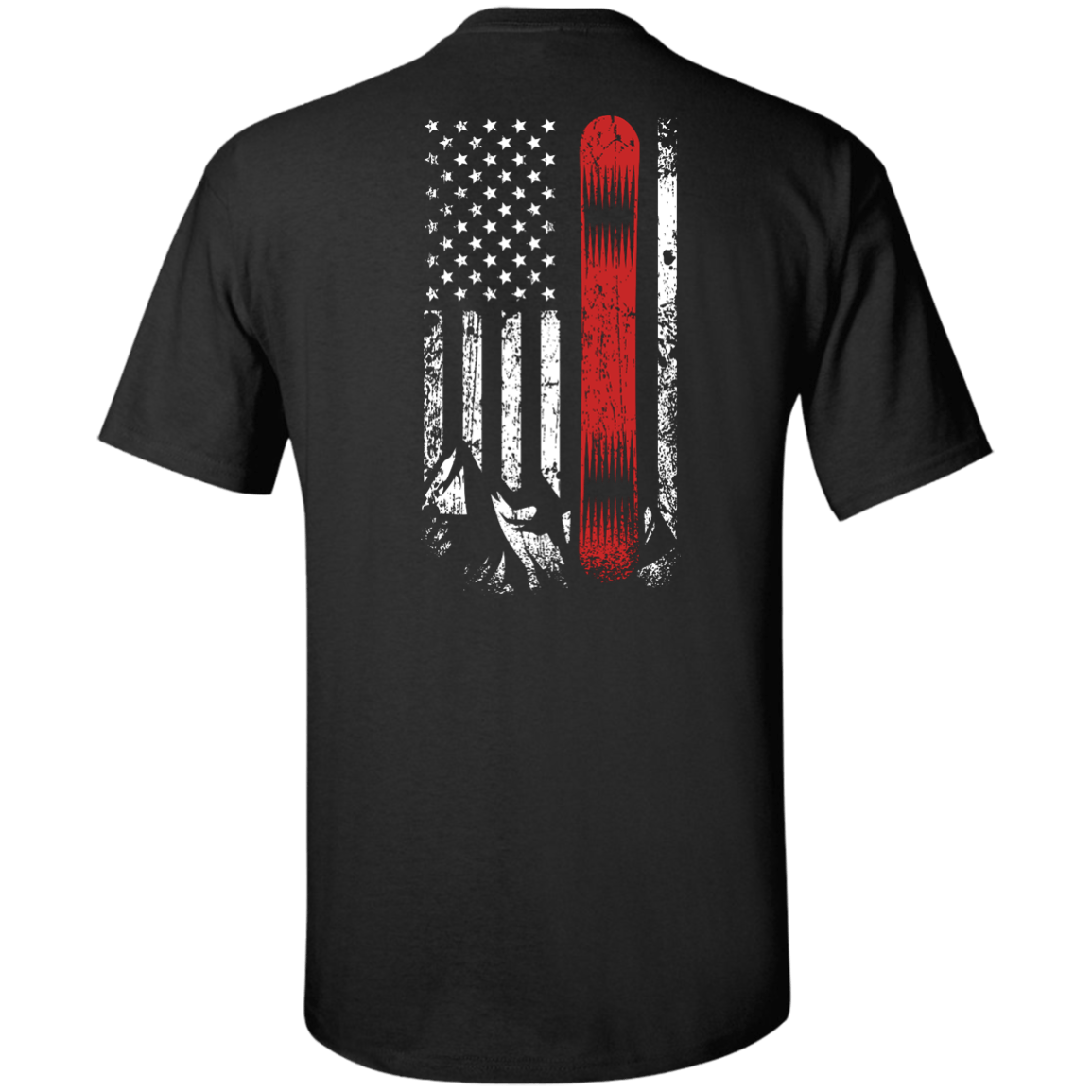 USA Snowboard Flag Tees - Powderaddicts