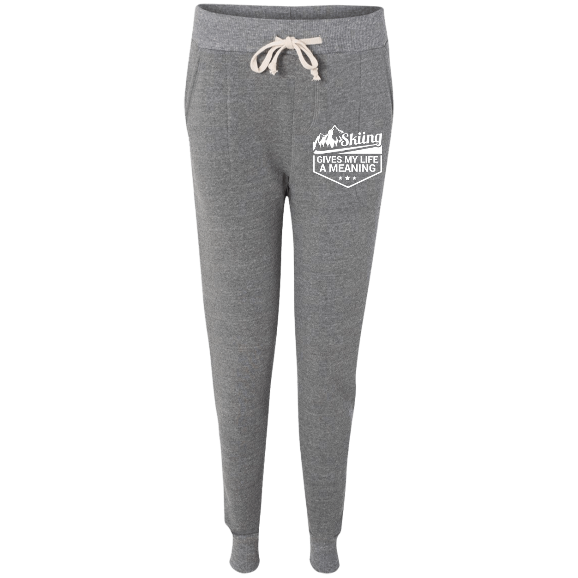 Skiing Gives My Life A Meaning Women&#39;s Adult Fleece Jogger - Powderaddicts