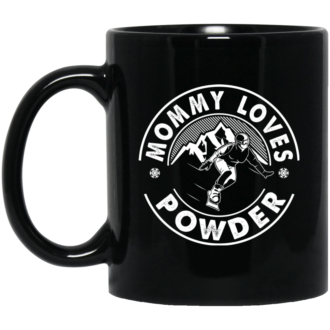 Mommy Loves Powder Black Mugs - Powderaddicts