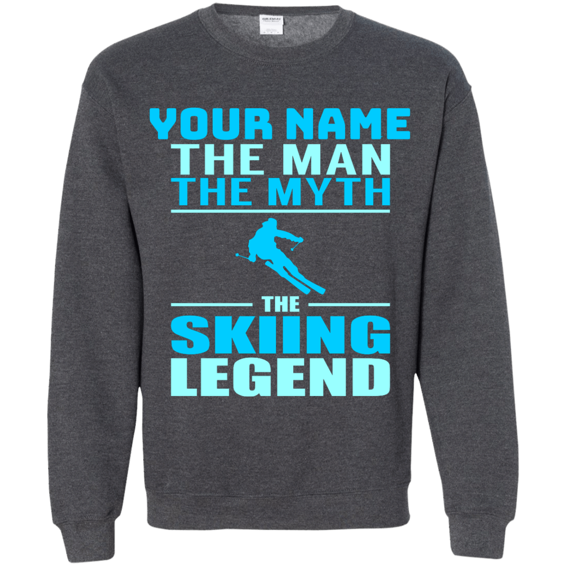 Personalized The Man The Myth The Skiing Legend Hoodies - Powderaddicts