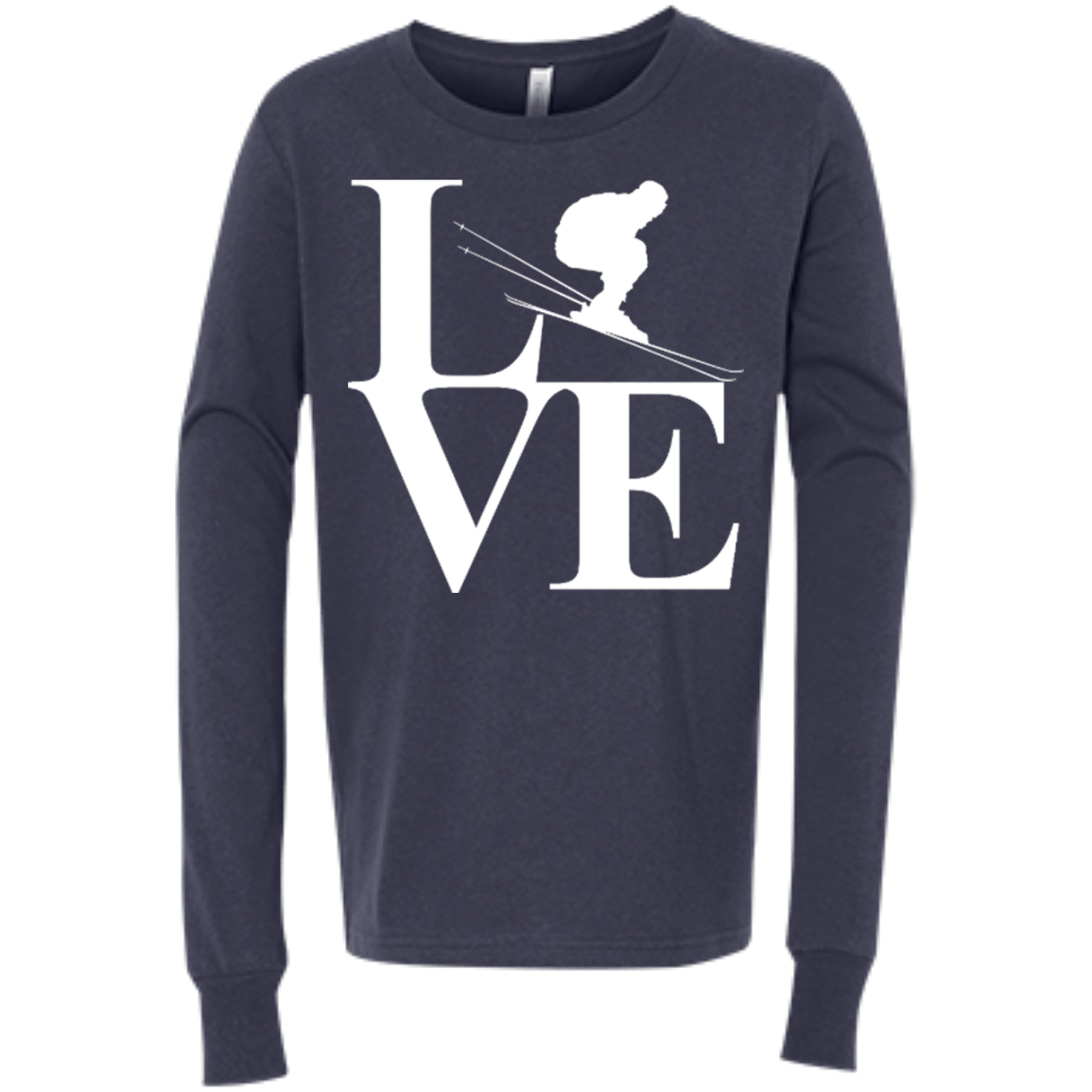 Love Skiing Youth Long Sleeves - Powderaddicts