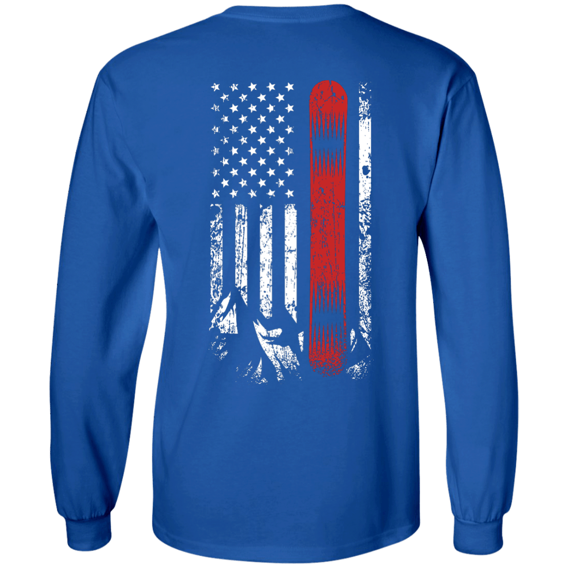 USA Snowboard Flag Long Sleeves - Powderaddicts