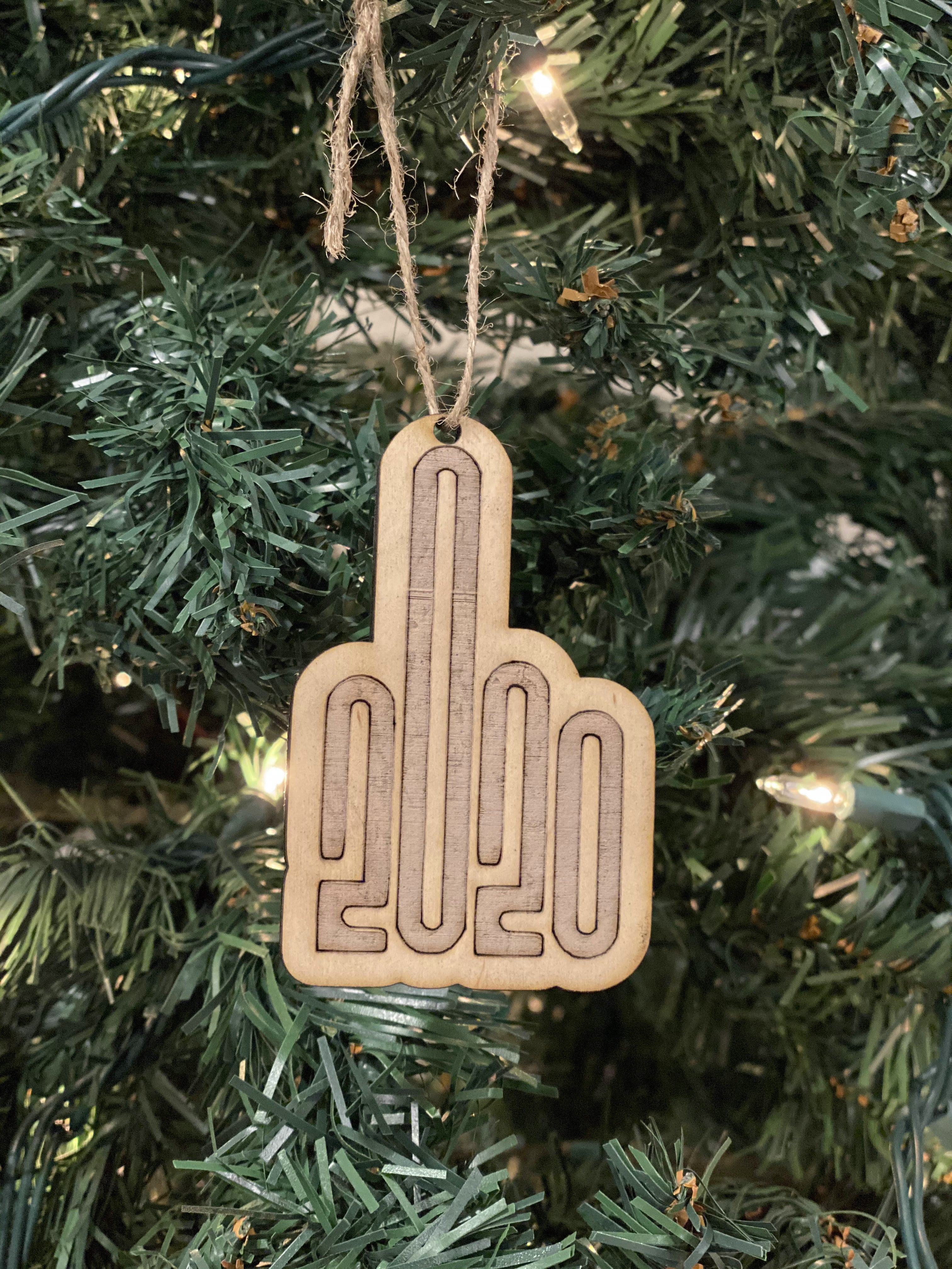 Personalized Engraved Christmas Winter Holiday Themed Bamboo Wood