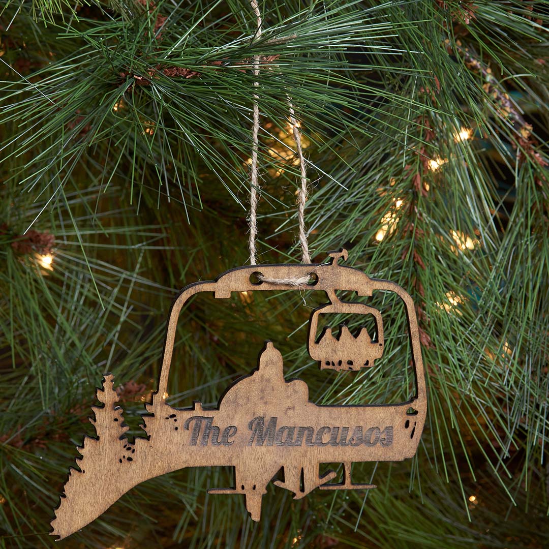 PERSONALIZED Chairlift Ski Family Christmas Ornament (🇺🇸  Made In The USA) - Powderaddicts