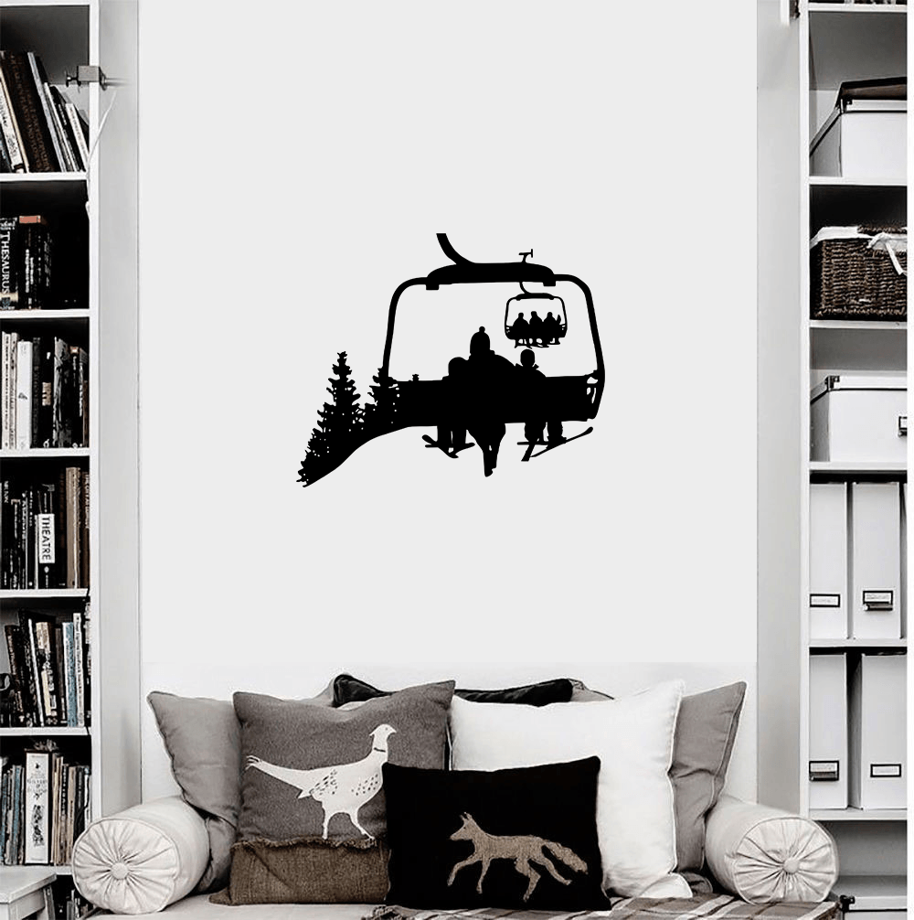 Chairlift Life Wall Decal - Powderaddicts