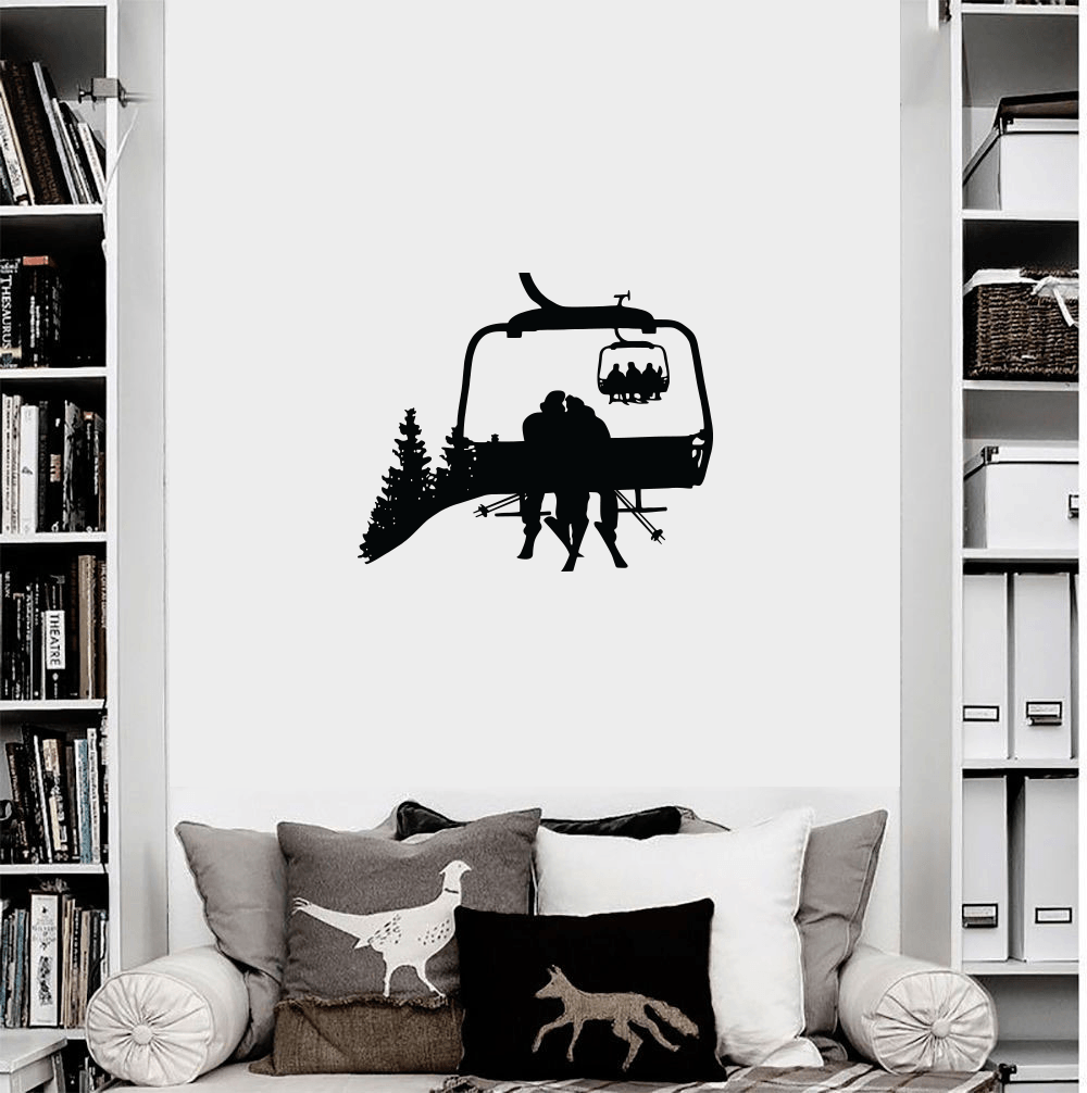 Chairlift Life Wall Decal - Powderaddicts