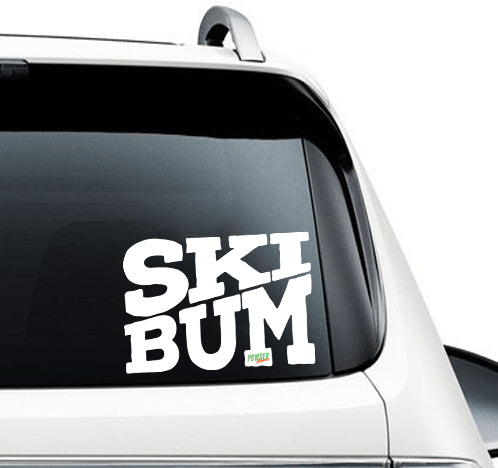 Ski Bum - Car Decal - Powderaddicts