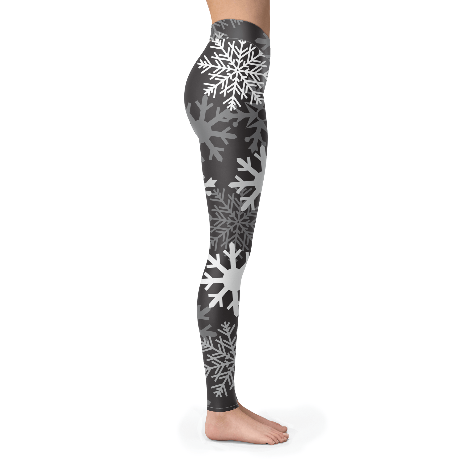 Black and White Snow Leggings - Powderaddicts