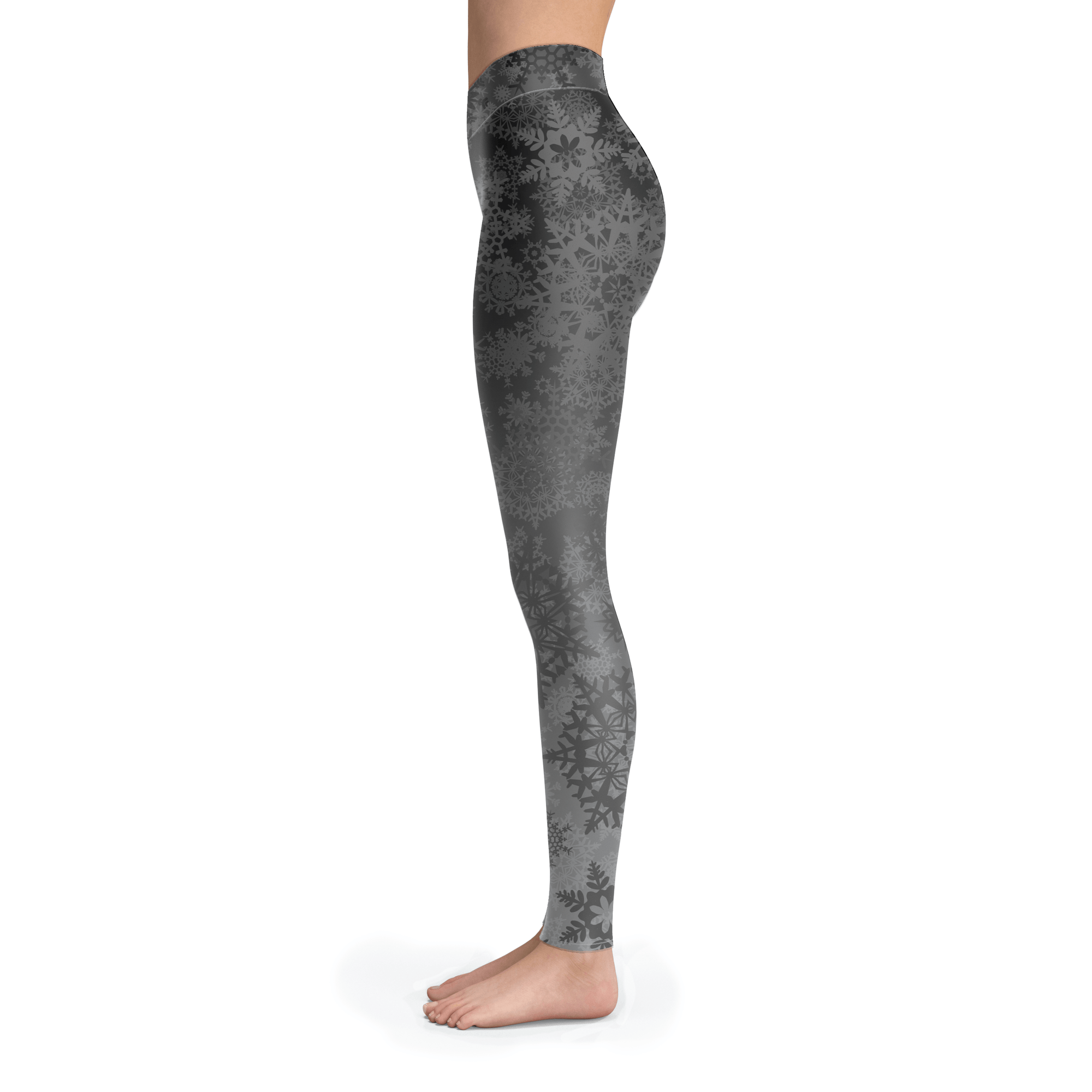 Grey Gradient Snow Leggings - Powderaddicts