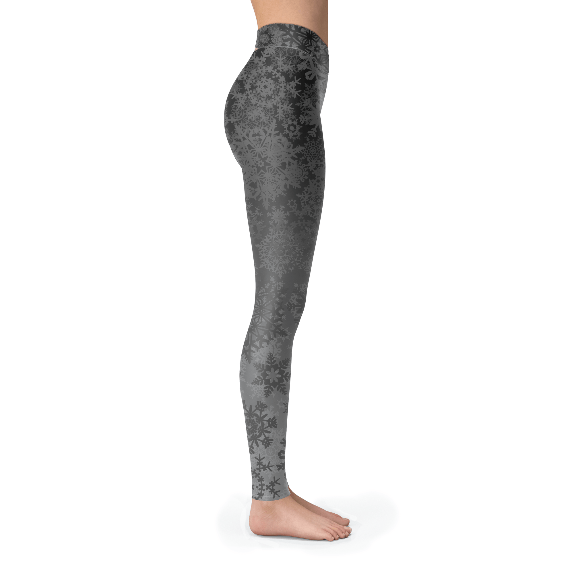 Grey Gradient Snow Leggings - Powderaddicts