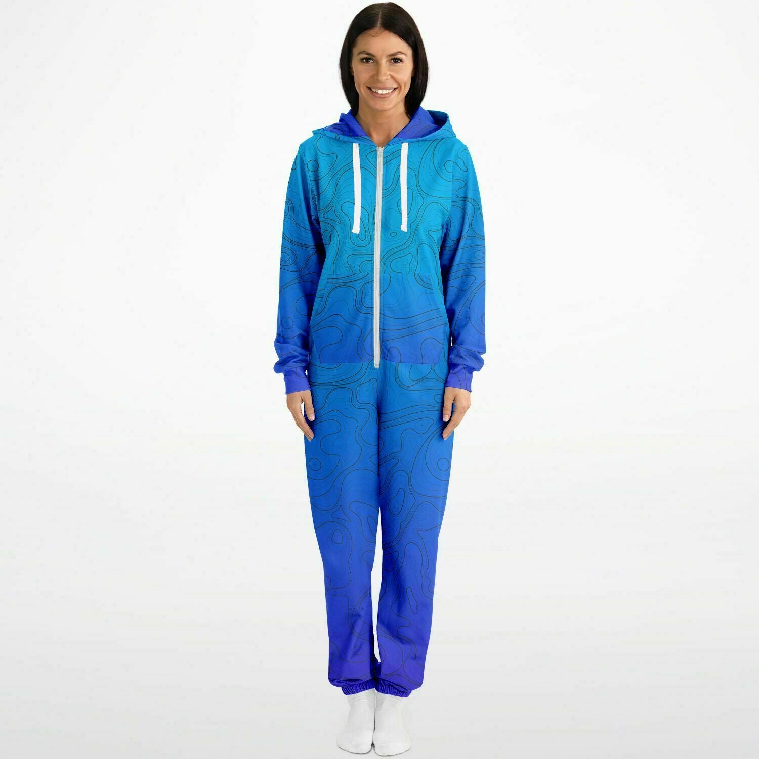 Gradient Topo Adult Unisex Jumpsuit