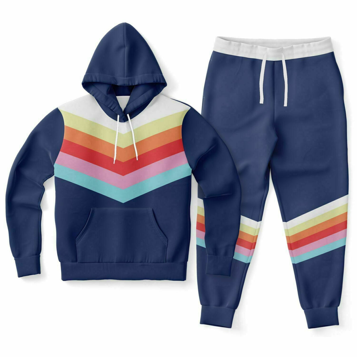 Pastel Sunrise Hoodie and Jogger Set