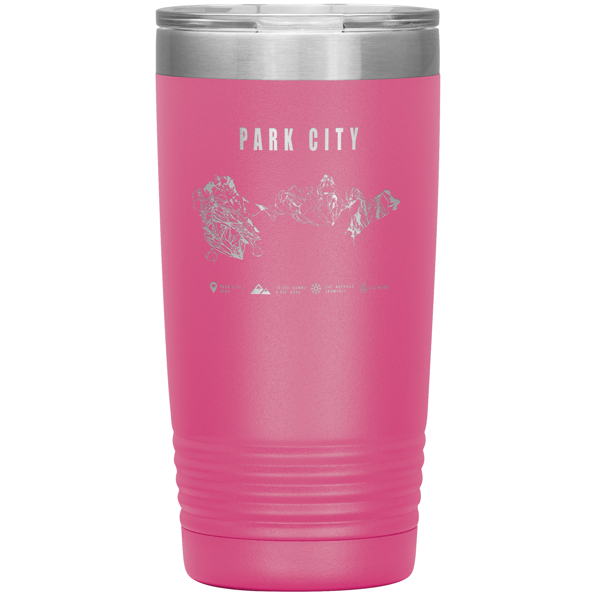 Park city,Utah Ski Trail Map 20oz Tumbler - Powderaddicts