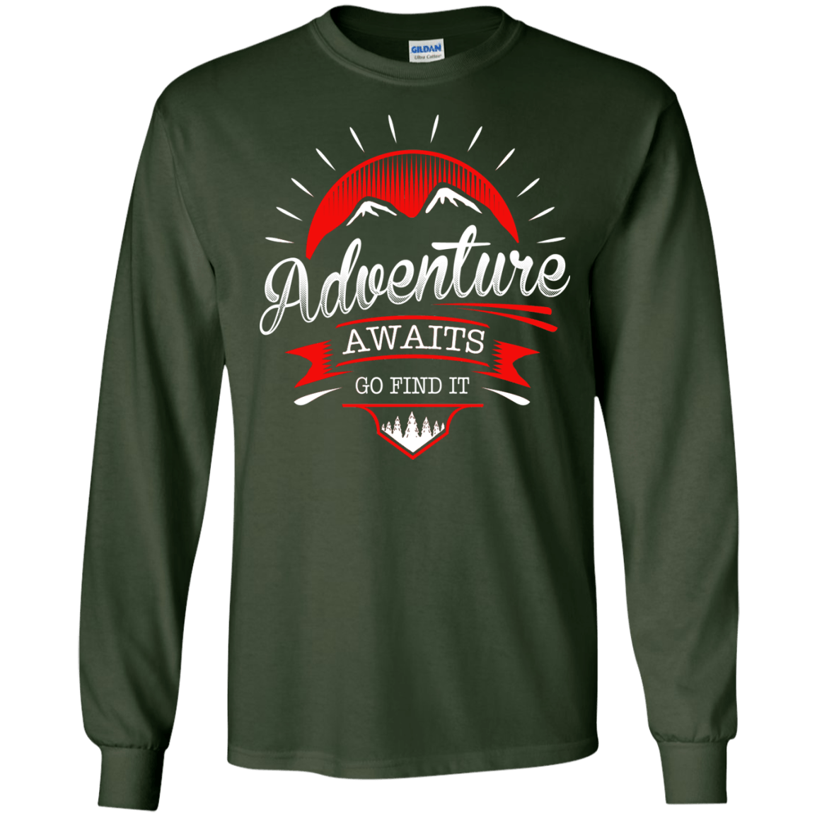 Adventure Awaits Go Find It Long Sleeves - Powderaddicts