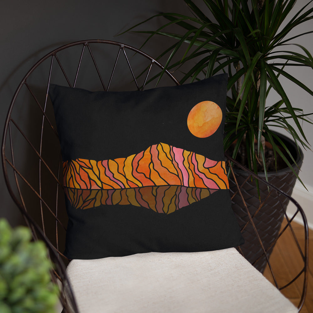 Ooze Blue Art Range Print Premium Pillow - Powderaddicts