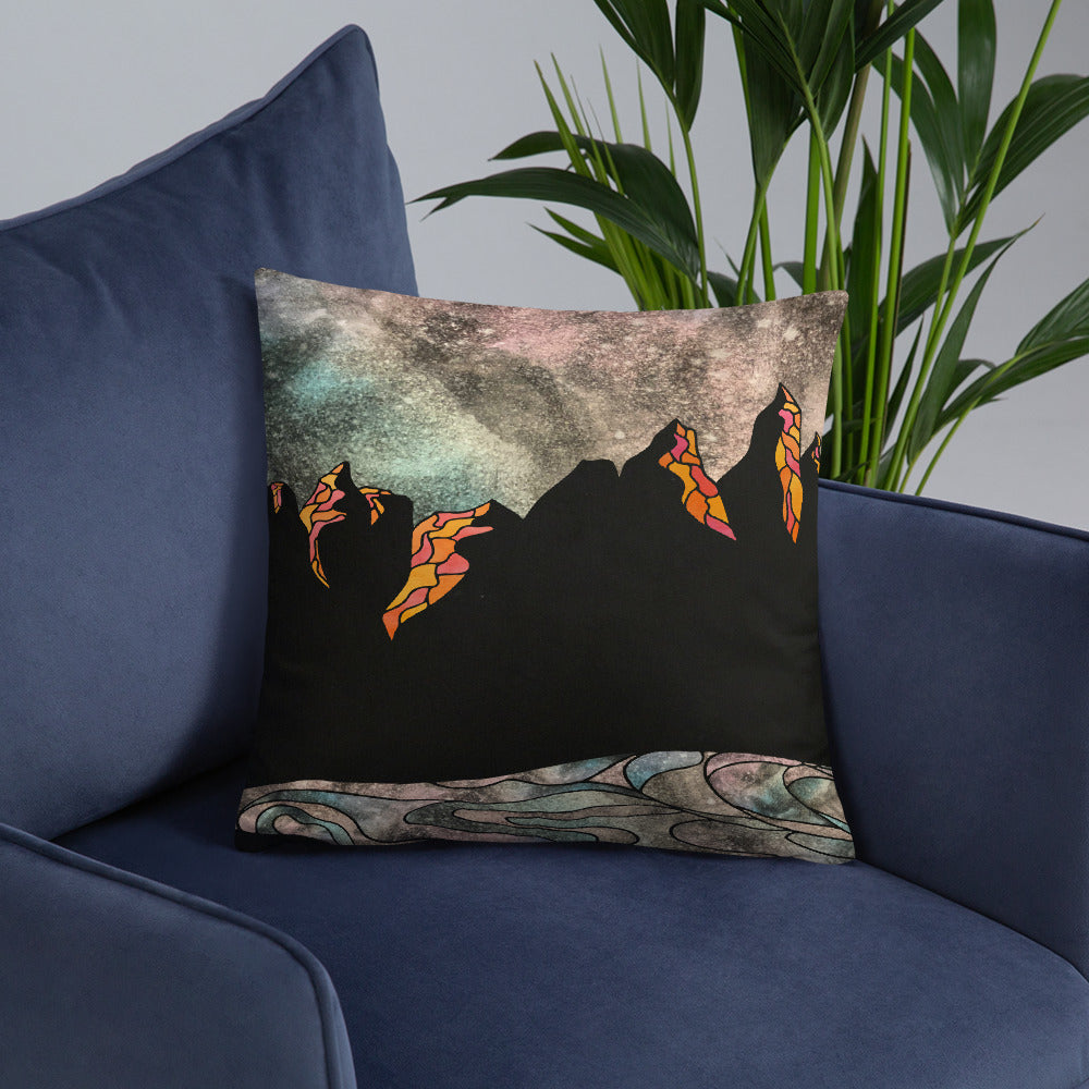 Ooze Blue Art WR2 Print Premium Pillow - Powderaddicts