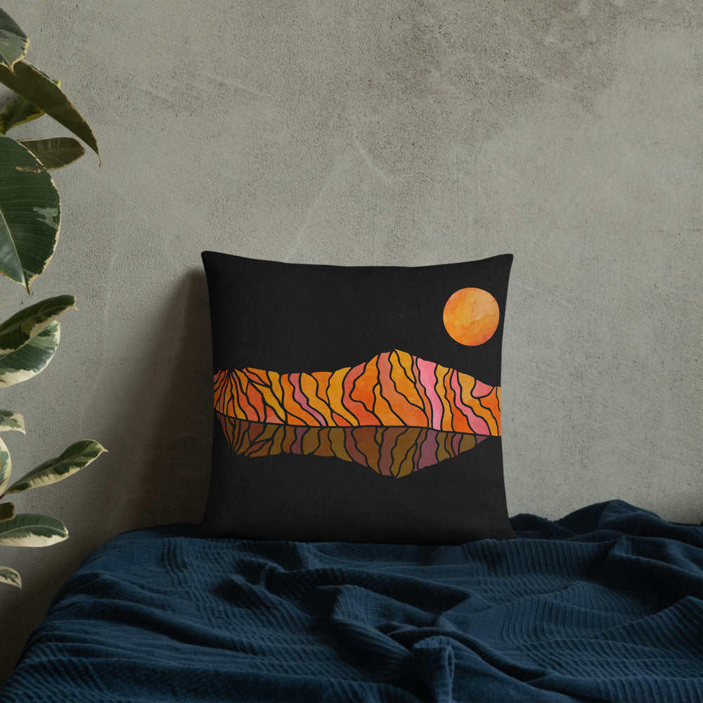 Ooze Blue Art Range Print Premium Pillow - Powderaddicts