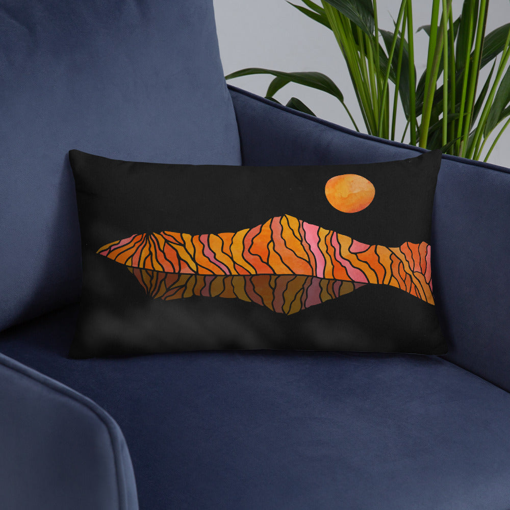 Ooze Blue Art Range Print Premium Pillow - Powderaddicts