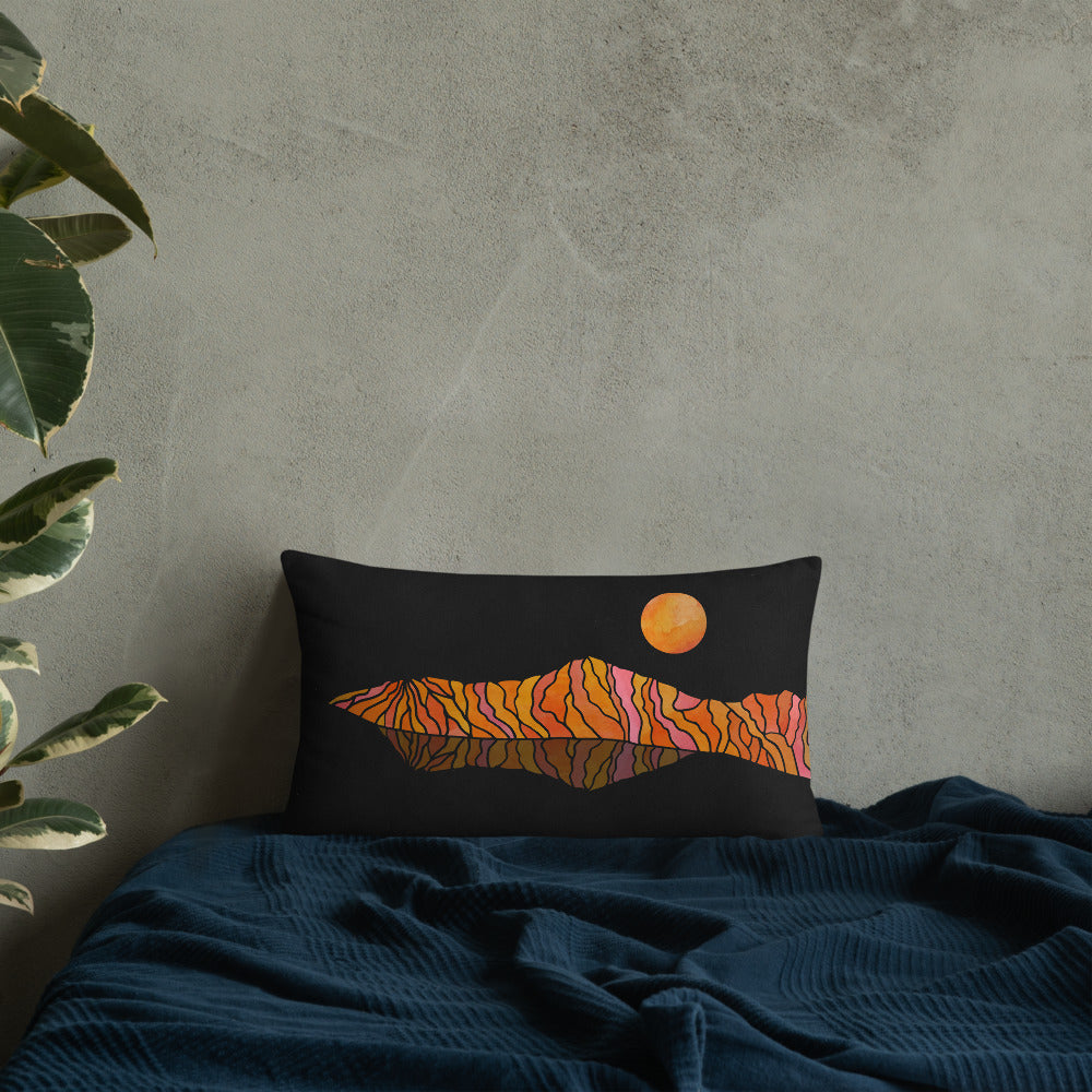 Ooze Blue Art Range Print Premium Pillow - Powderaddicts