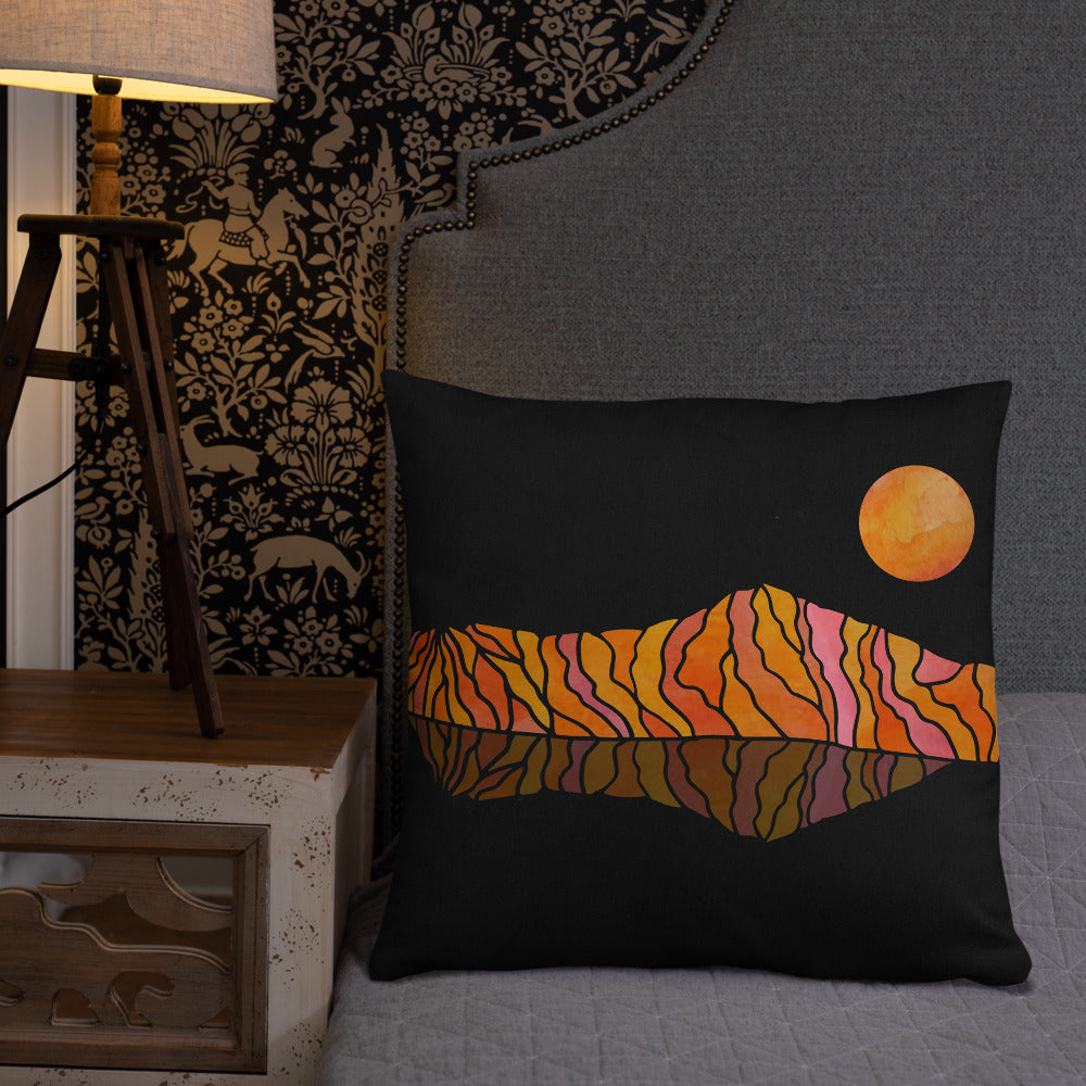 Ooze Blue Art Range Print Premium Pillow - Powderaddicts