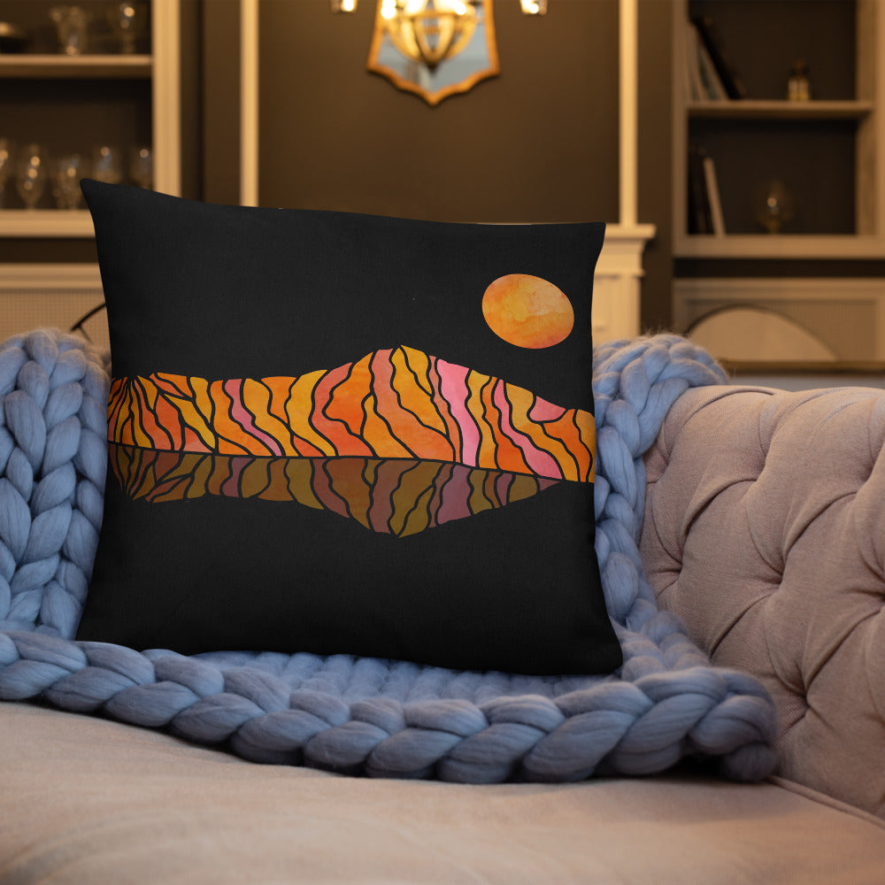 Ooze Blue Art Range Print Premium Pillow - Powderaddicts