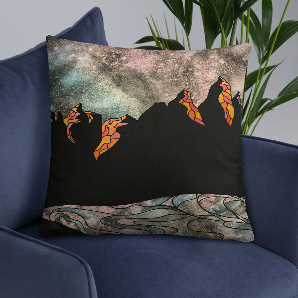 Ooze Blue Art WR2 Print Premium Pillow - Powderaddicts