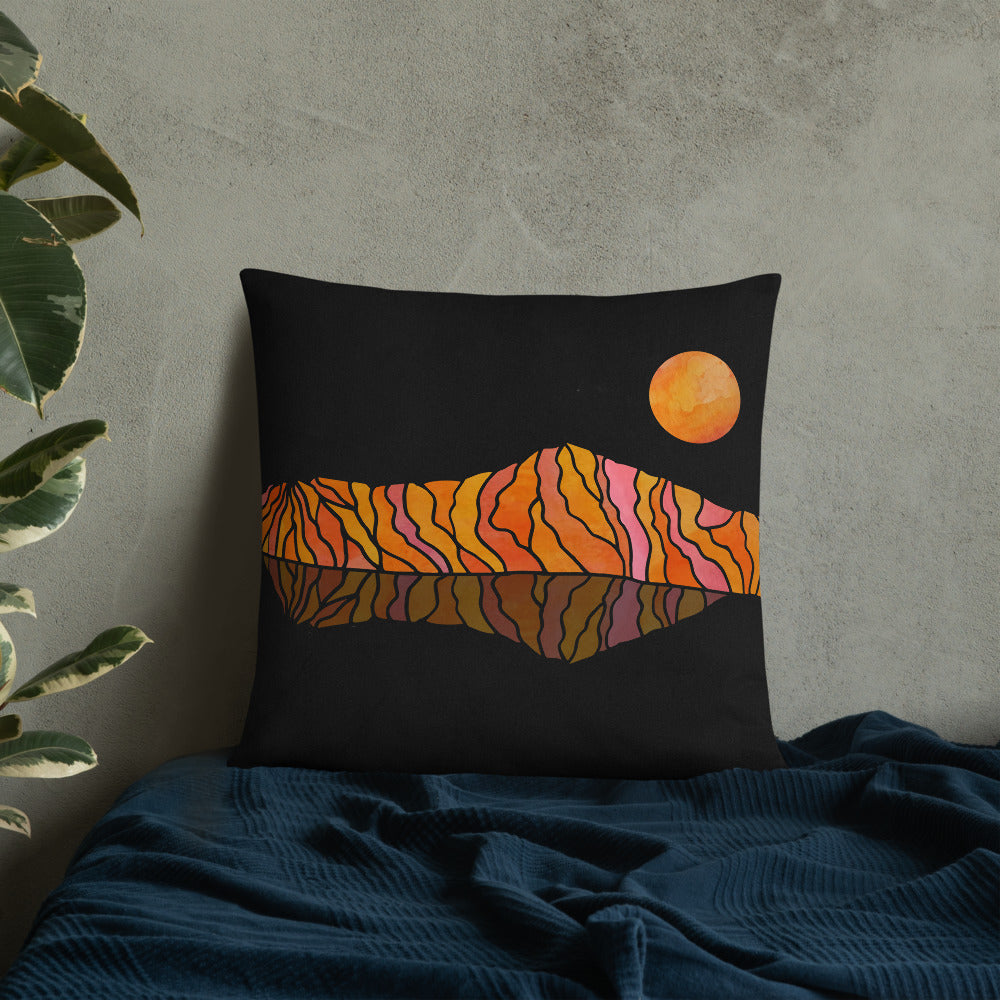 Ooze Blue Art Range Print Premium Pillow - Powderaddicts