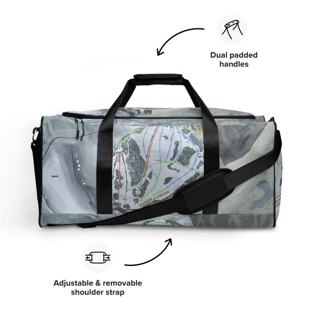 Sky Tavern, Nevada Ski Trail Map Duffle Bag - Powderaddicts