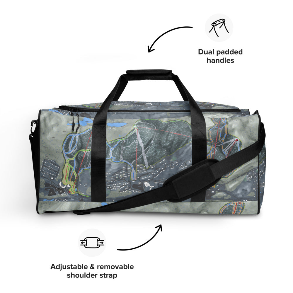 Mountain Creek, New Jersey Ski Trail Map Duffle Bag - Powderaddicts