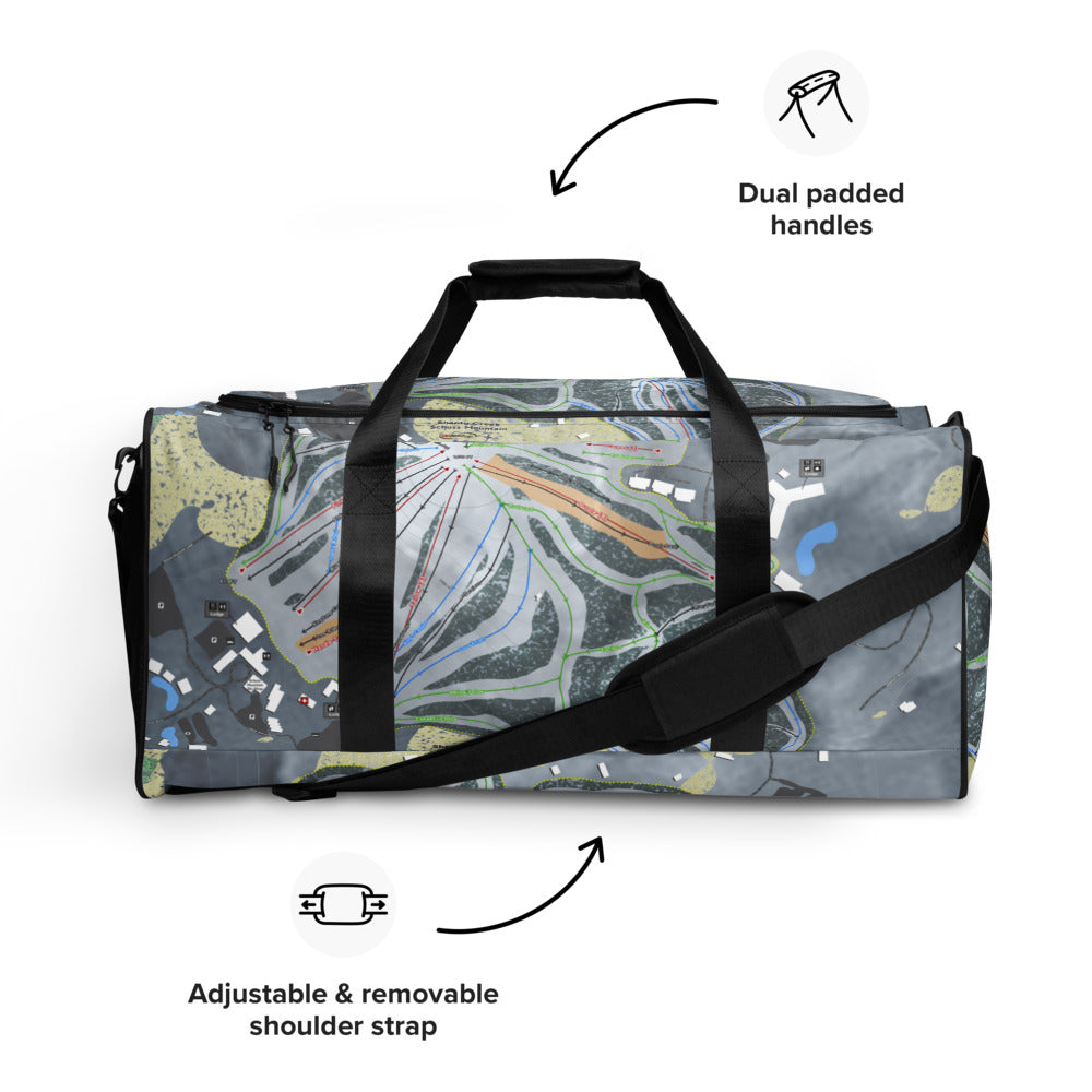 Shanty Creek Schuss Mtn, Michigan Ski Trail Map Duffle Bag - Powderaddicts