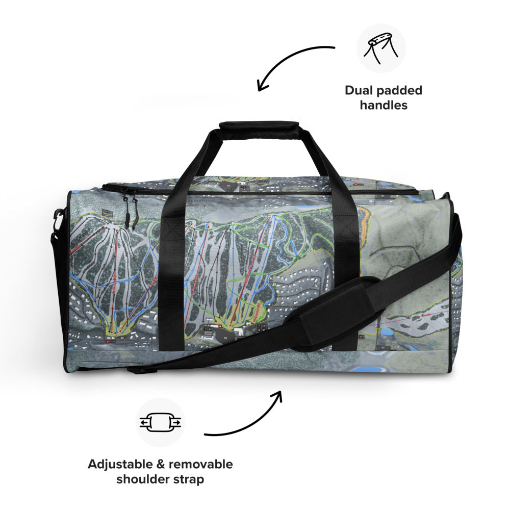 Holimont, New York Ski Trail Map Duffle Bag - Powderaddicts