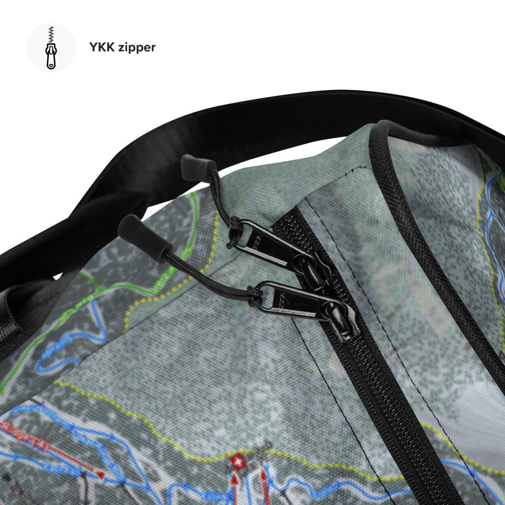 Killington, Vermont Ski Trail Map Printed Duffle Bag - Powderaddicts